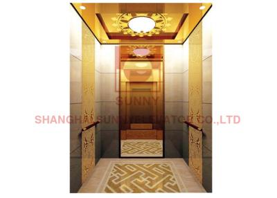 China Mirror Etched Vvvf  Passenger Home Elevator , VVVF Inverter Elevator for sale