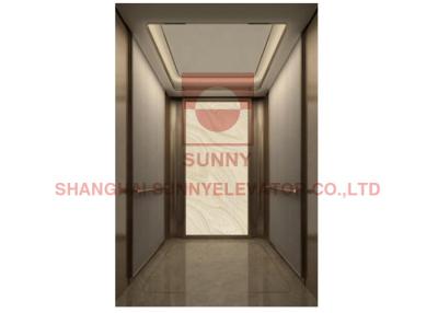 China 1000kg Commercial Building MRL Roomless Passenger Elevator With Elevator Wire Rope for sale
