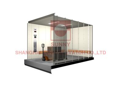 China 4000Lbs Cargo Freight Elevator With Traction Machine Room VVVF Elevator Control System for sale