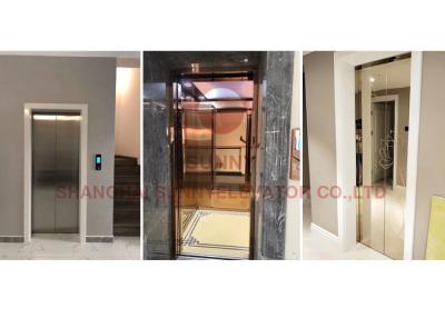 China Stainless Steel 304 Residential Home Elevators Translucent Rated Load 400kg for sale