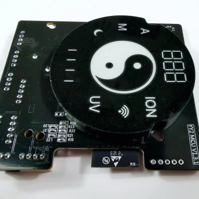 China Custom Charge Control ENIG ROHS 8 Layer pCB Zwart FR4 HDI Design Circuit Board Assemblage Te koop