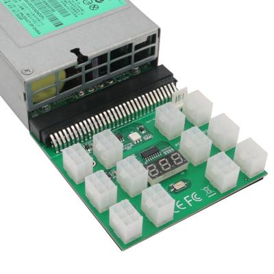 China Power Supply Breakout Board Adapter With 12 PCS ATX 6Pin  Power Connector for sale