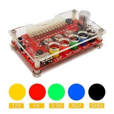 China ATX Power Supply Breakout Board Case Kit With ADJ Adjustable Voltage Sensor Switch for sale