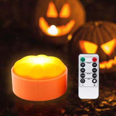China Decoraciones al aire libre de la calabaza de las luces LED de la Jack-O-linterna anaranjada de Halloween con remoto/el contador de tiempo en venta