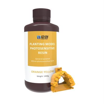 China Orange 405nm Photosensitive Resin Planting Model Photosensitive Resin for sale