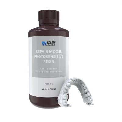 China Gray Biocompatible 3d Printing Resin Dentures Biocompatible Uv Resin for sale