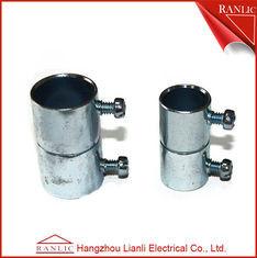 China Set Screw Coupling EMT Conduit Fittings With Steel Locknut 1/2