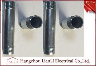 China Steel IMC Rigid Electrical Conduit Electro Galvanized 3/4 Threaded Nipple for sale