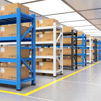 China Powder Coating Customized Warehouse Heavy duty storage metal longspan rack shelves for sale