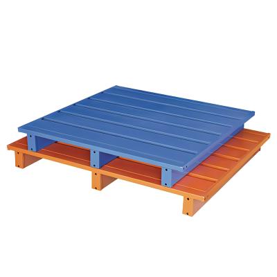 China USA Standard Steel Plastic Pallet In Warehouse Rack Shelf Metal Shipping Pallet for sale