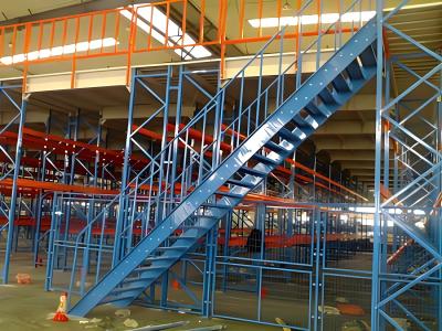 China Sistema de estanterías de piso de mezzanine Q235 Plataforma de acero de almacén de almacenamiento en venta