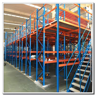 China Height Steel Structure Mezzanine Floor, Multi-Level Mezzanine Flooring, Warehouse Rack Platform for sale