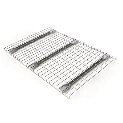 China Industrial Channel Warehouse Storage Metal Steel Galvanized Wire Mesh Deck Rack for sale