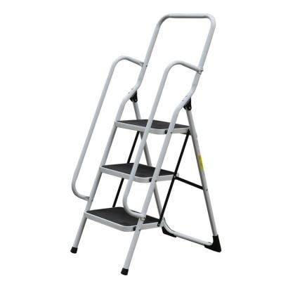 China Industrial Warehouse Ladders Safety 2m Platform Household Picking Trolley Ladder Superamarket for sale