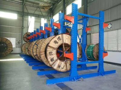 China Estantes de acero de estantería de almacén para cables de tambor con carga pesada en venta