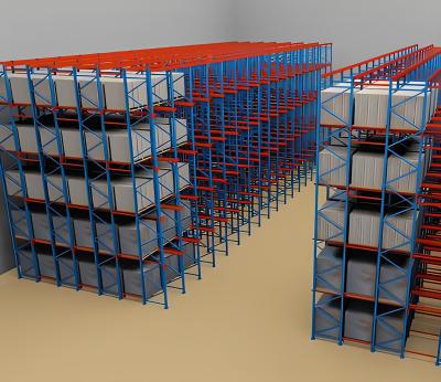 China Acionamento de aço industrial OEM em estantes de armazenamento para sistemas de solução de armazém de salas frias à venda