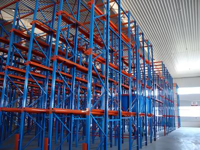 China 2 Double Deep Pallet Racking System Metal Rack Warehouse for sale