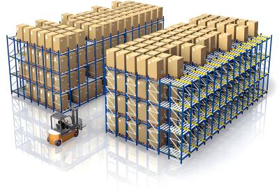 China Gravity Flow Shelf For Pallet Rack Cold Storage Warehouse Rack Steel 500kg-2000kg for sale
