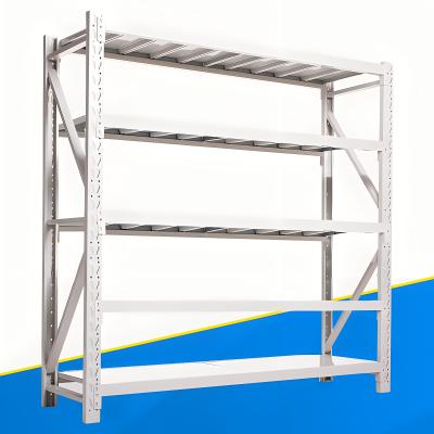 China Customization Steel Layer Board Shelves Medium Duty Boltless Metal Longspan Shelving Shelf Rack for Store for sale
