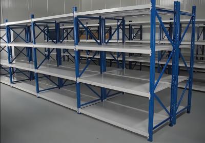 China angepasste mittelschwere Regale System Schraubenlose Metallregale Einheiten Lagerhalle Palettenregal Waren Lagerhalle zu verkaufen