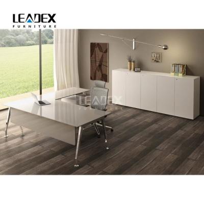 China GLASSTOP MANAGER DESK for sale