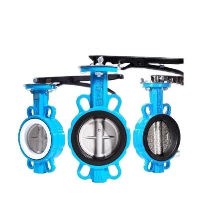 China Di/Nylon/1.4469/1.4529/Saf2205/2507/CF8/CF8m Disc Material Wafer Lug Butterfly Valve for sale