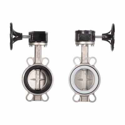 China 6 Inch Gearbox Stainless Steel EPDM Seat Butterfly Valve for Water Industrial Usage for sale