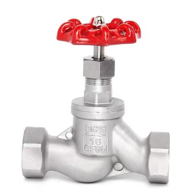 China ISO 9001 Standard NPT Connection Stainless Steel Lift Thread Globe Valve Steam Valve for sale