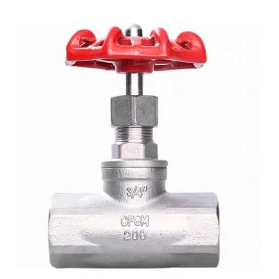 China SS304 NPT Thread 1.6MPa Manual Globe Valve Channel Straight Through Type for sale