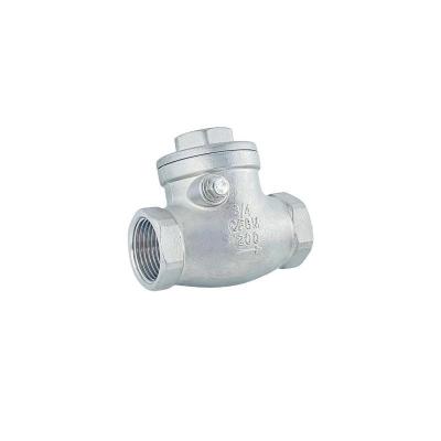 China Direct Industrial Usage 304/316 Stainless Steel Swing Check Valve Anti-Backflow Valve for sale