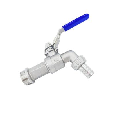 China DN15-DN25 304 Stainless Steel Faucet Ball Valve with Normal Temperature and Durable for sale