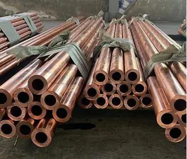 China ASTM 2mm 4mm Seamless Copper Pipe C10100 C10200 Coated Steel Tube For Refrigeration for sale