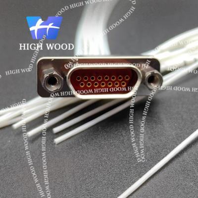 China J30J SERIES MICRO-D Connectors,J30J-15ZKP  L=200 ,J30J SERIES TWISTED PIN MICRO RECTANGULAR ELECTRICAL CONNECTOR for sale