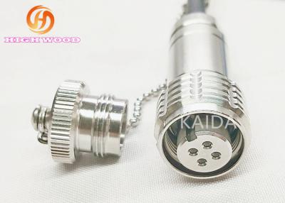 China Waterproof IP67 Coaxial Fiber Optic Connectors ODC Series Plug 4 Contacts for sale
