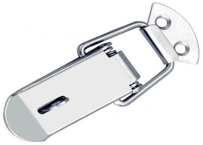 China 120kg Silver Tone Spring Loaded Hasp Catch Lock Buckle for sale
