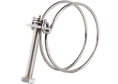China 11mm 14mm Jointech Double Wire Single Ear Stepless Hose Clamps for sale