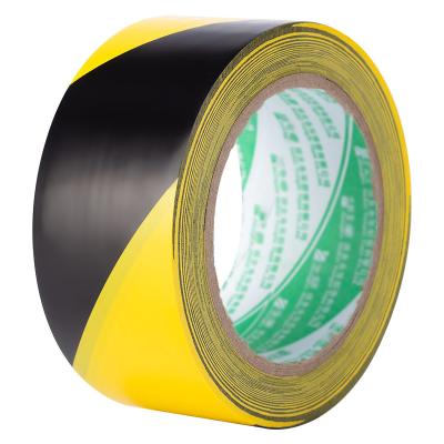 Chine Tape de sécurité en PVC détectable en sous-sol Rayures noires et jaunes à vendre