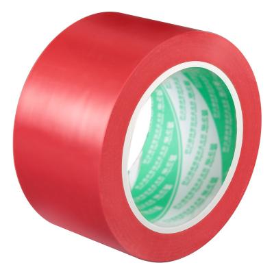 China Wear Resistant Hazard PVC Marking Tape Black Yellow Red Zebra Crossing for sale
