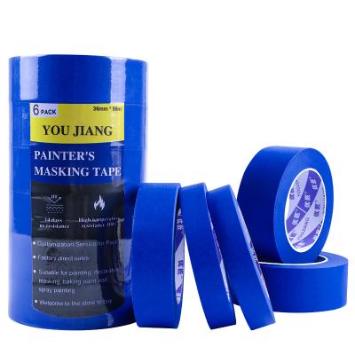 China Crepe Paper Masking Tape Bulk Painters Tape For Automotive Painting for sale