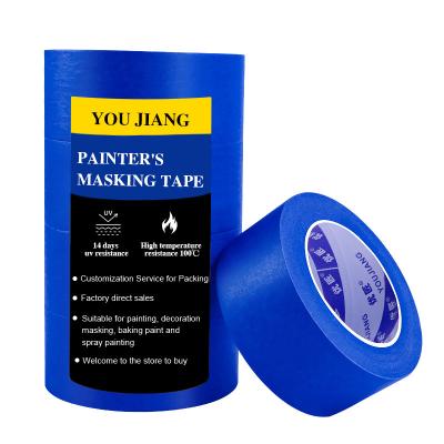 China High Temperature Car Painters Masking Tape Low Tack Anti UV for sale