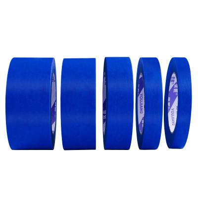 China Outdoor Blue Crepe Adhesive Tape Delicate Surface Masking Tape ODM for sale