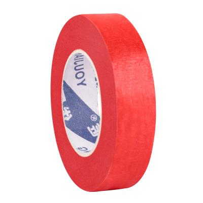 China Red Rubber Glue Painters Masking Tape Adhesive 12mm For Automotive for sale