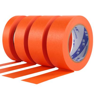China 50mm Orange Washi Masking Tape Acrylic Adhesive For Car Boat Painting for sale