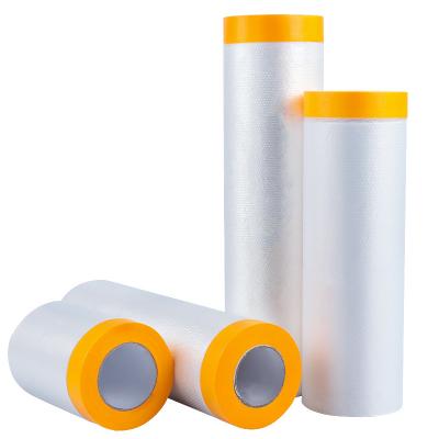 China Polycarbonate Painters Pre Taped Masking Film Sheet Automotive Protection for sale