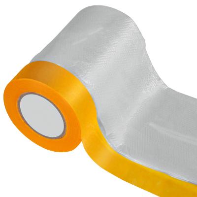 China HDPE Plastic Automotive Masking Film Industrial Disposable Masking Film Tape for sale