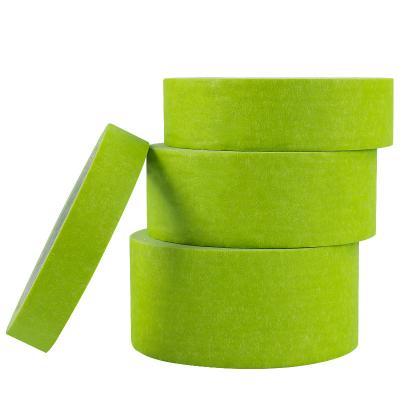 China Adhesive Automotive 2 Inch Washi Painter Frog Tape Green Crepe Paper Masking Tape for sale