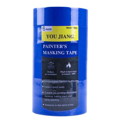 China Rough Surface Crepe Masking Tape Adhesive For Car Painting 25mm for sale