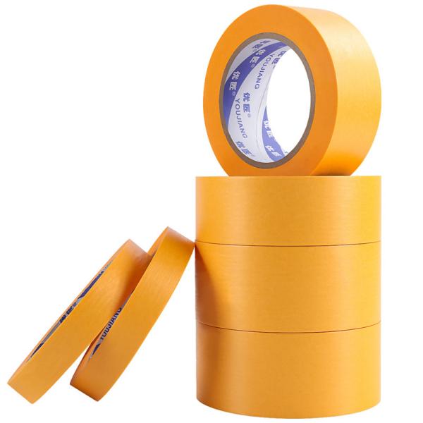 Quality Yellow Acrylic Adhesive Washi Masking Tape For Painting Car OEM for sale
