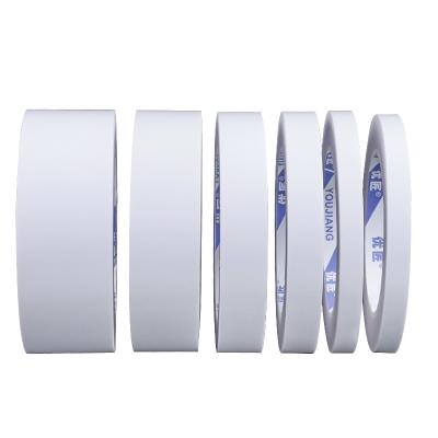 China High Strong Double Sided Tissue Tape Roll White Paper 72mm for sale