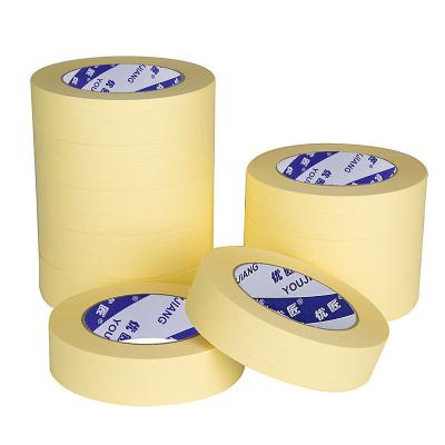 China Crepe Paper Masking Colored Painter's Tape Yellow 2 Inch Custom for sale
